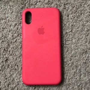 Original Apple iPhone case silicone (raspberry)